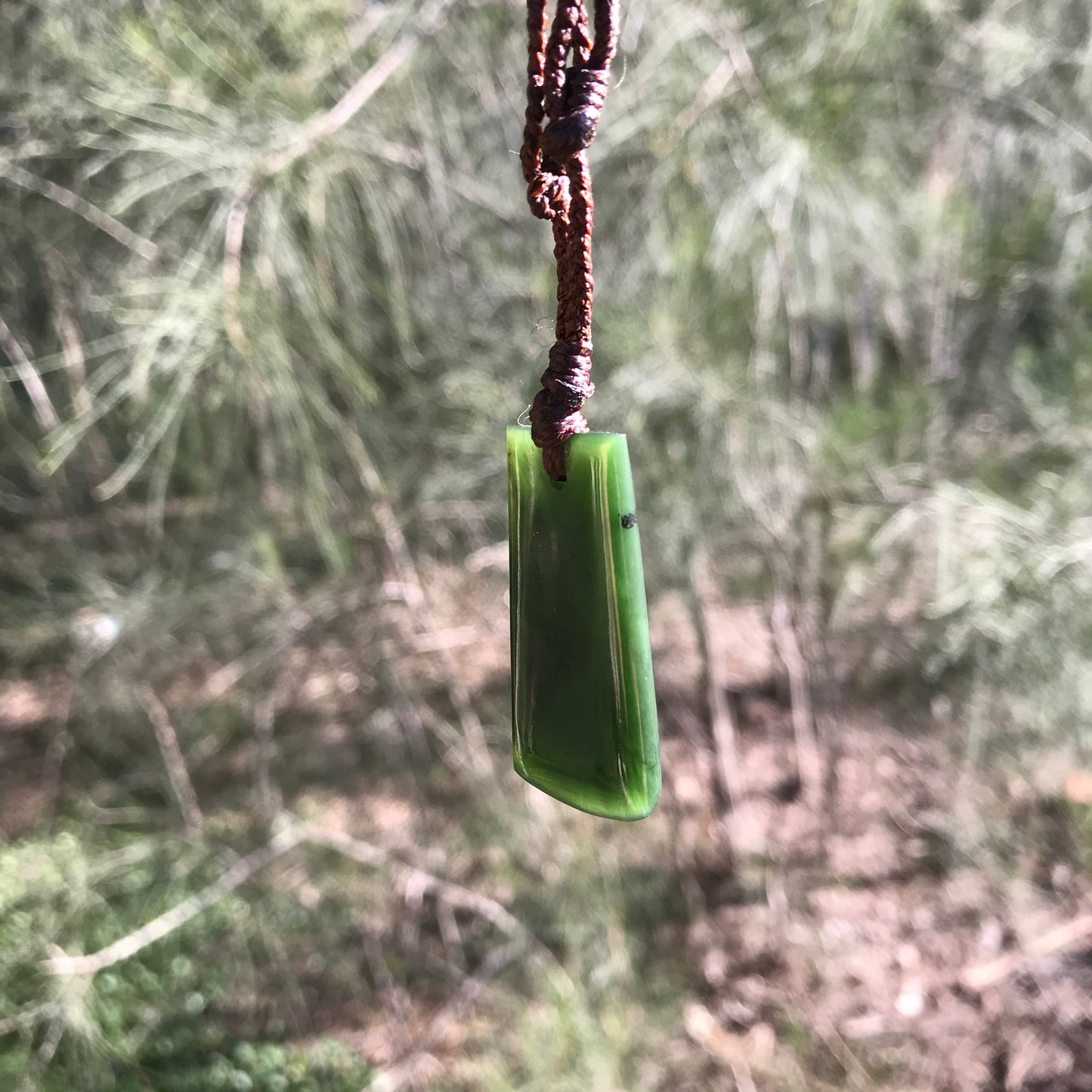 Toki (New Zealand jade) Pendant
