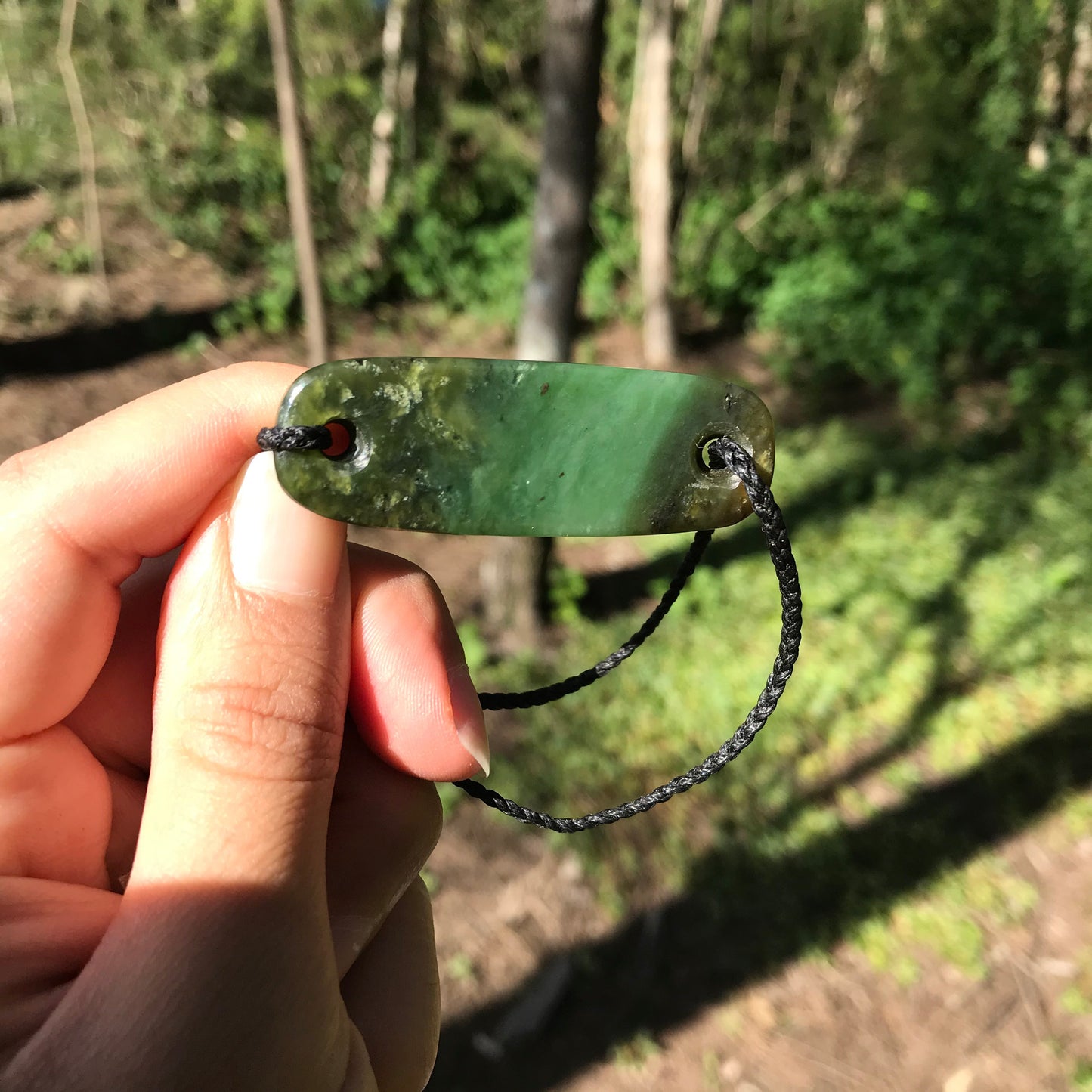 'Waves' bracelet (Canadian jade)