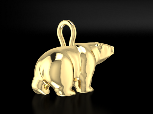 "Jasper" 14K Yellow Gold Pendant