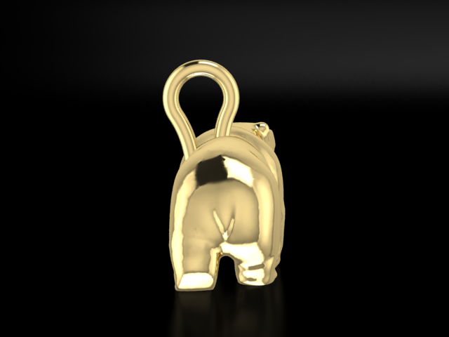 "Jasper" 14K Yellow Gold Pendant