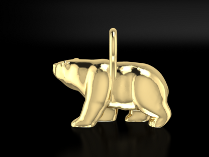"Jasper" 14K Yellow Gold Pendant