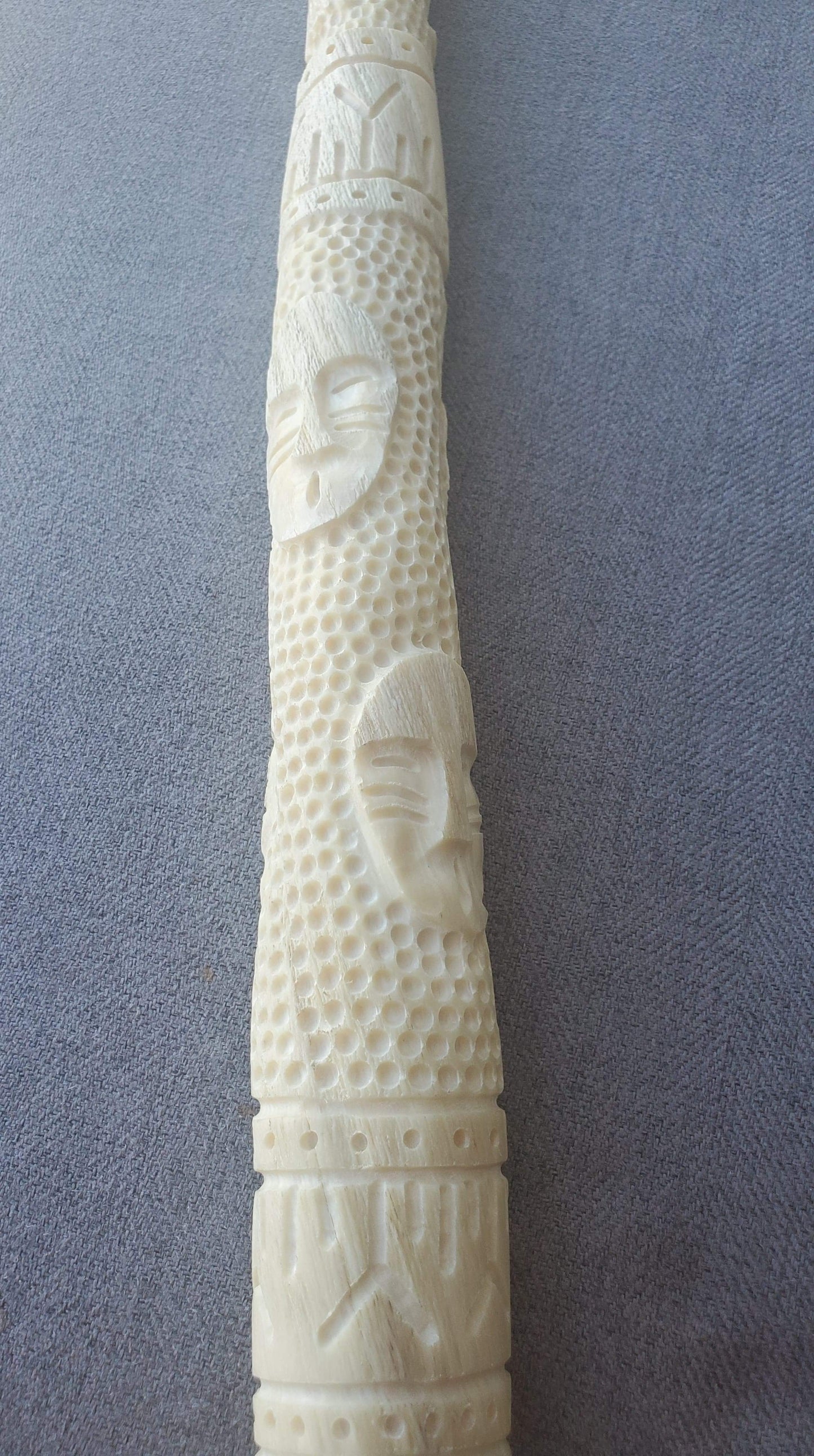 Narwhal Ivory Tusk Carved