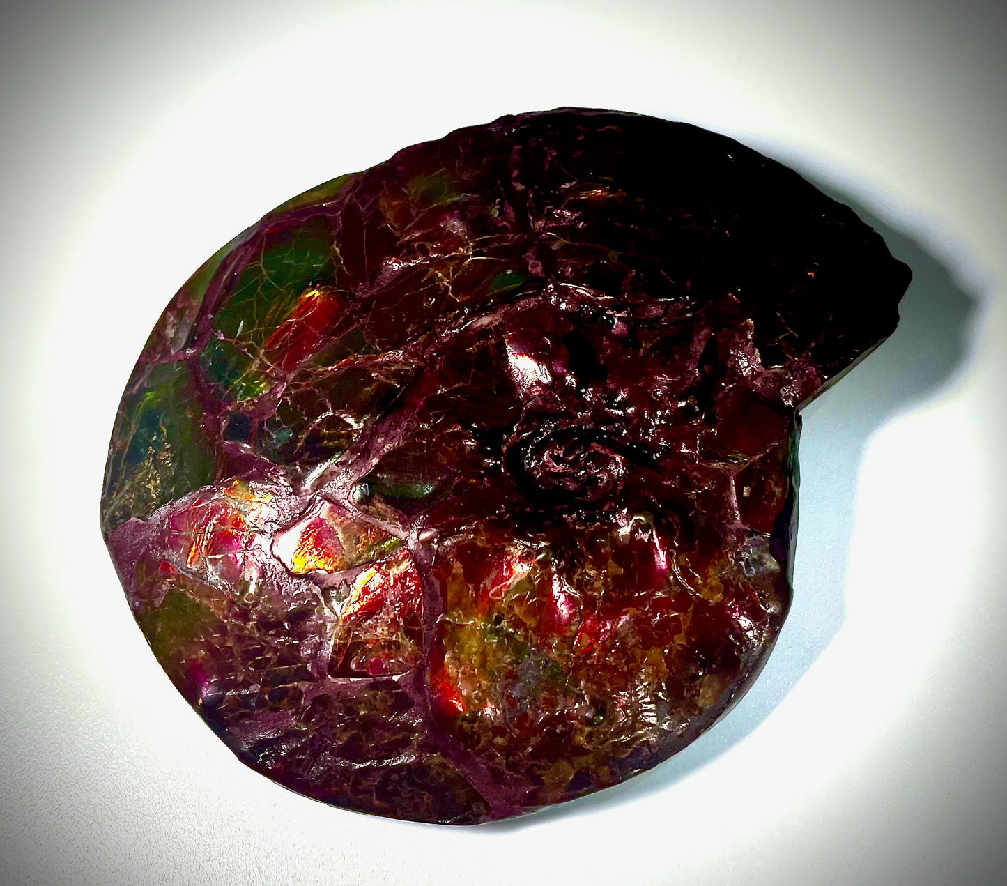 Intercalare On Fire - Double Sided Ammolite