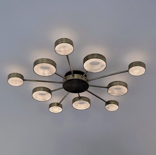 Alabaster Sunburst Light