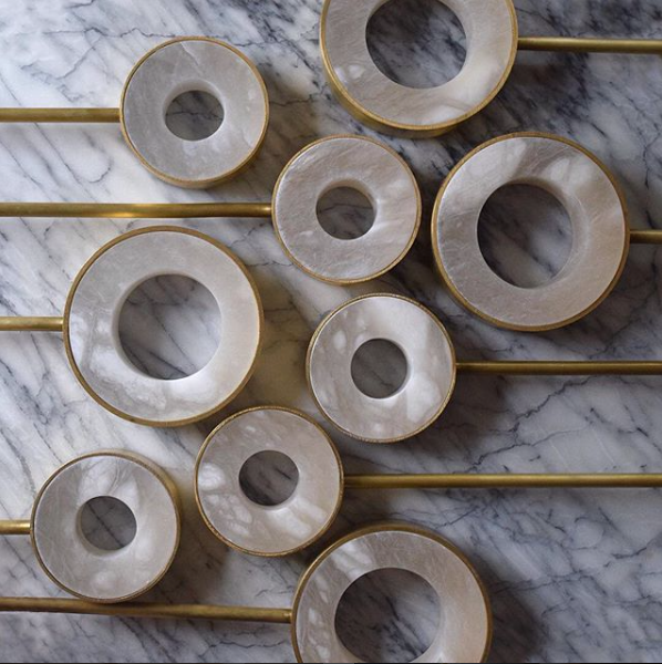 Alabaster Sunburst Light