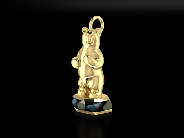 "Harrison" 14K Yellow Gold & BC Opals Pendant