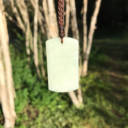 Bamboo pendant (Russian white jade)