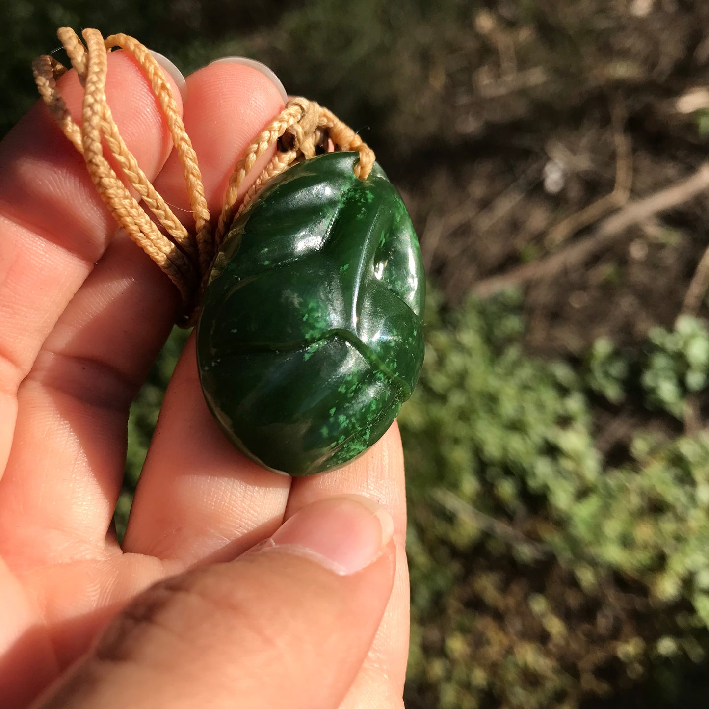 Whale tail (Canadian jade) Pendant