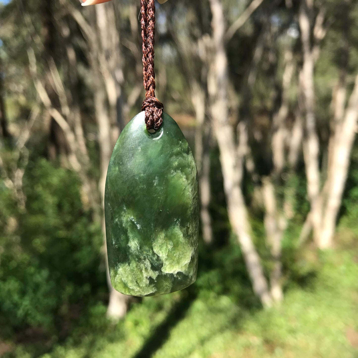 'Gentle' Toki (New Zealand jade) Pendant