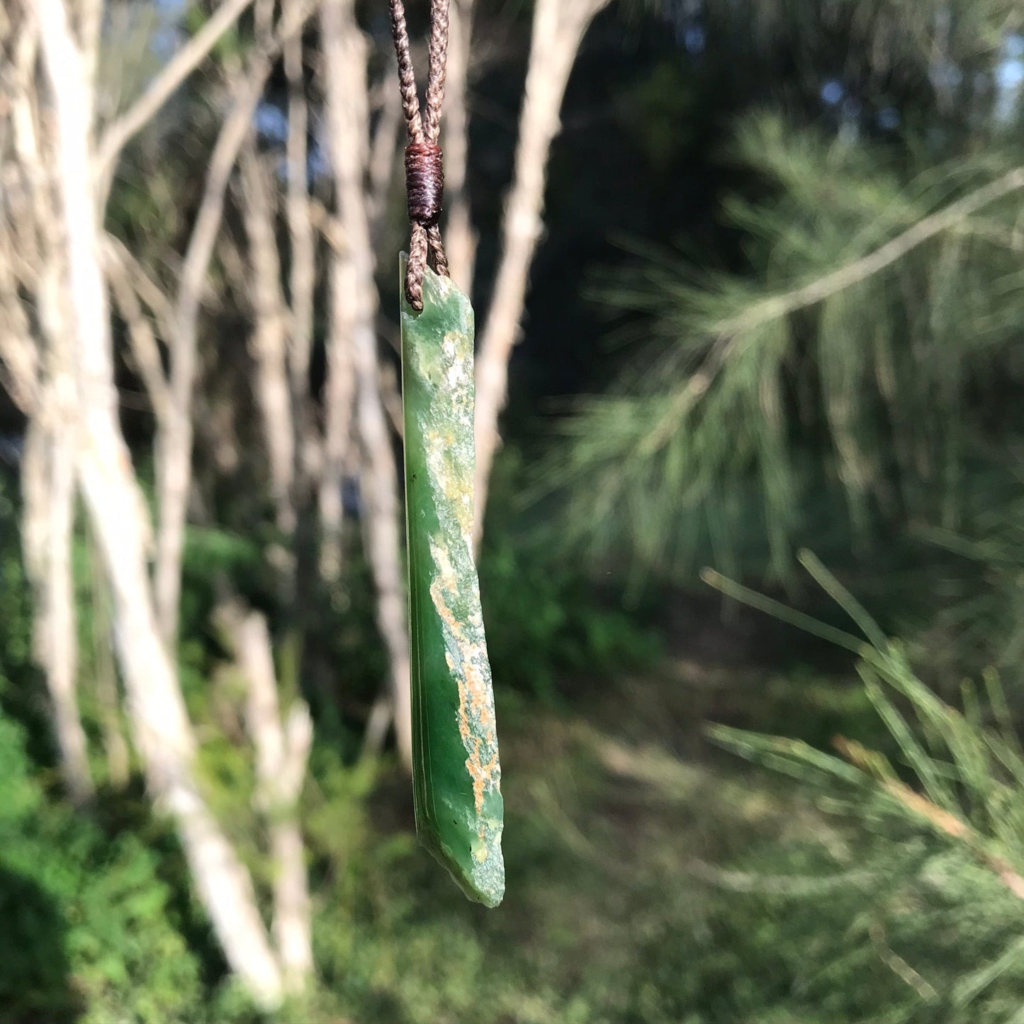 Raw form pendant (Canadian jade)