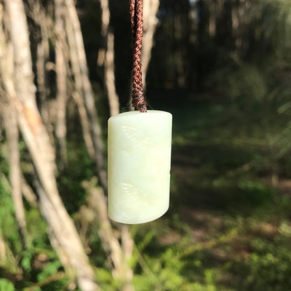 'Freedom' pendant (Russian white jade)