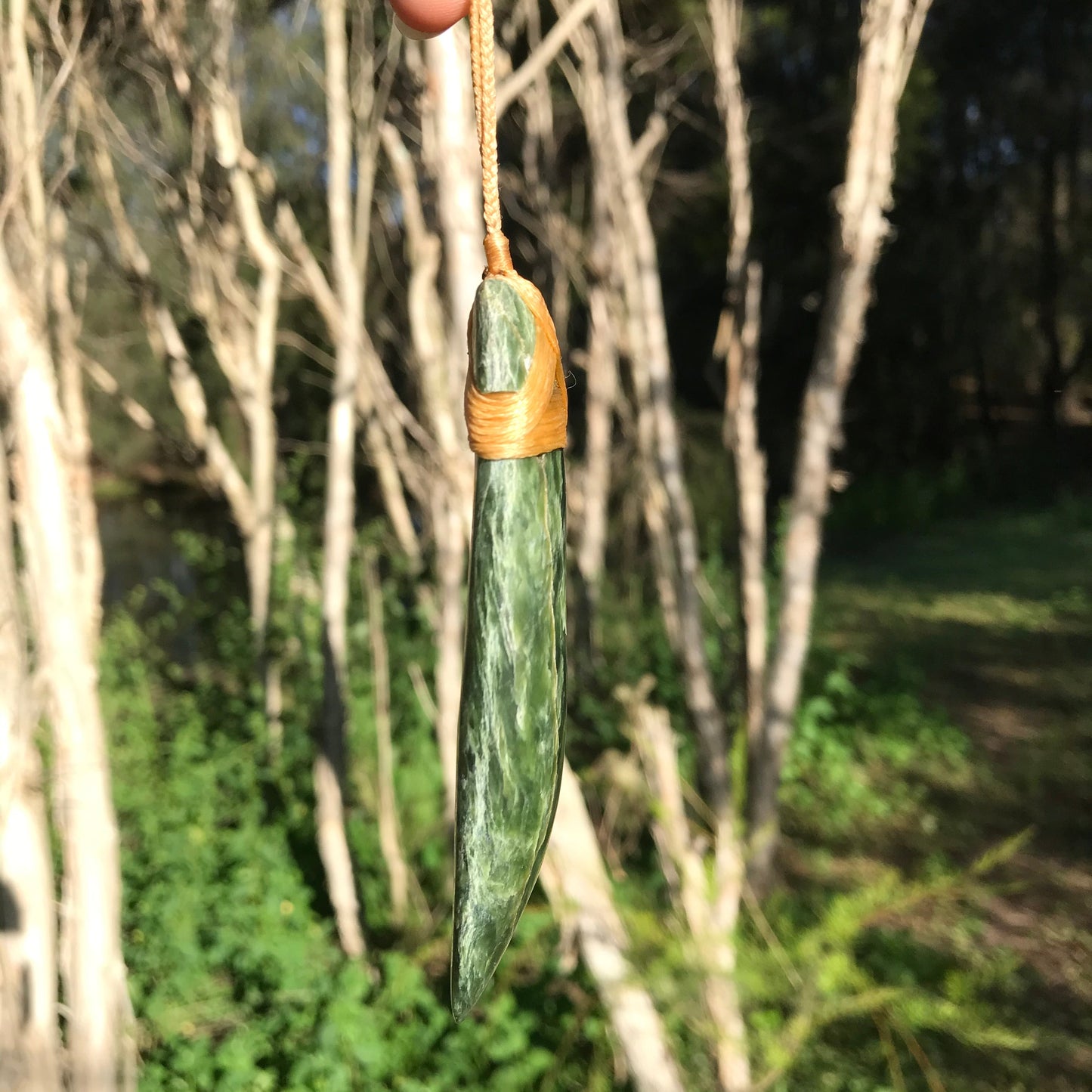 Toki (New Zealand jade) Pendant