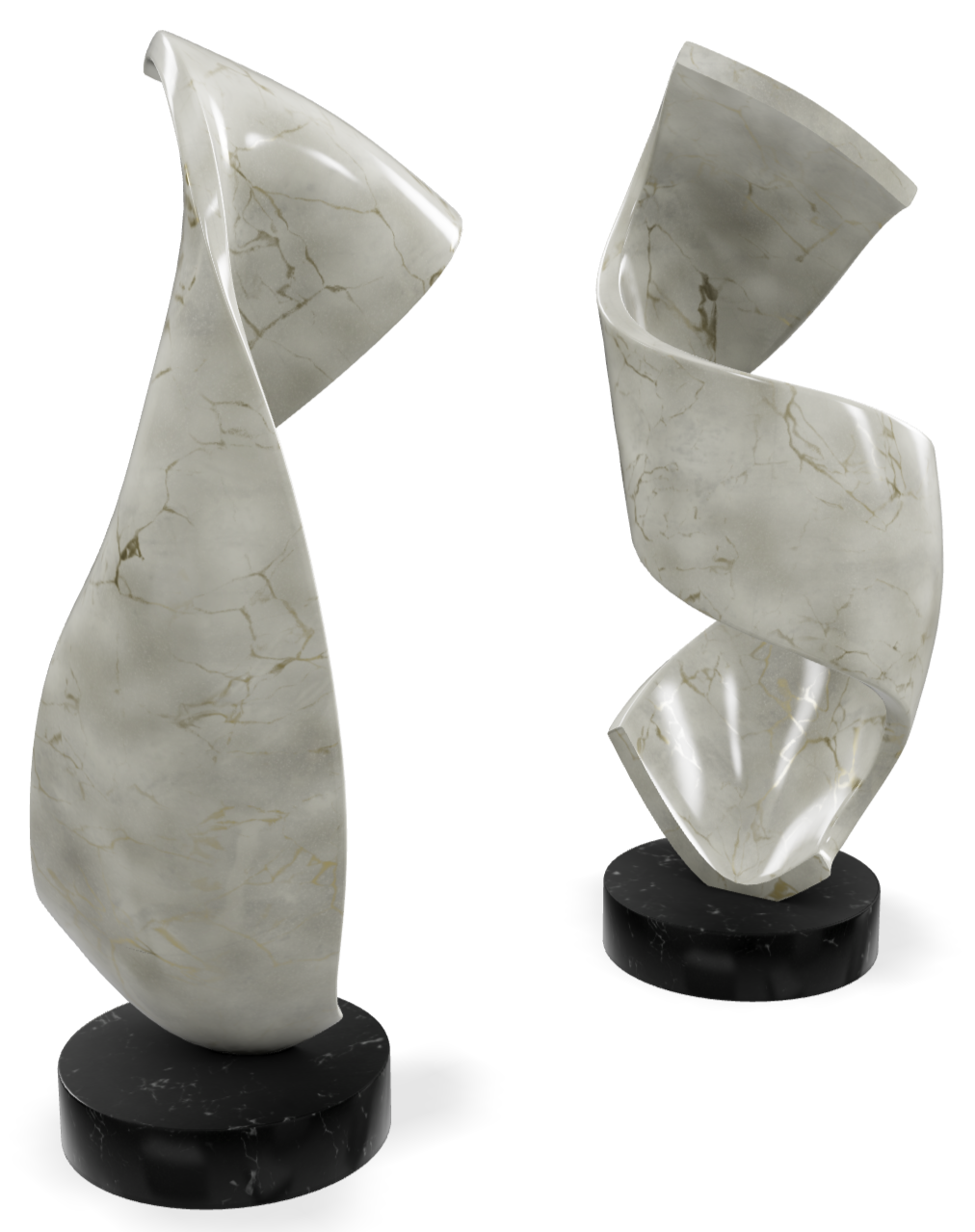 Dance Twist Pair ~ White Gold