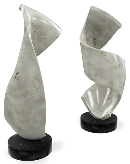 Dance Twist Pair ~ White Gold