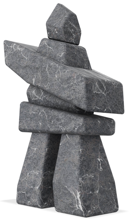 Inukshuk - Vancouver Island Grey Marble