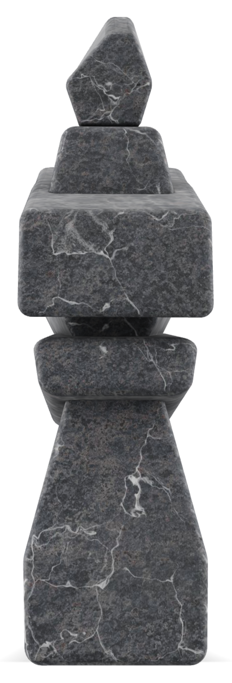 Inukshuk - Vancouver Island Grey Marble