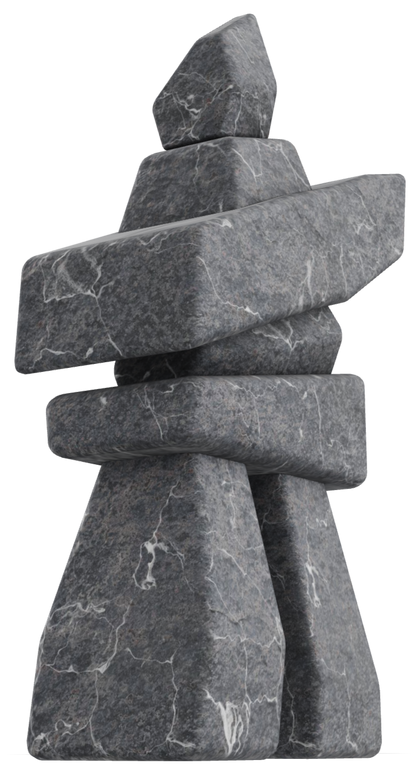 Inukshuk - Vancouver Island Grey Marble