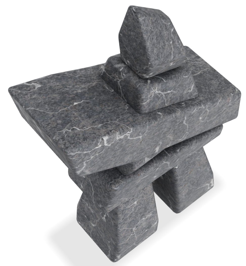 Inukshuk - Vancouver Island Grey Marble