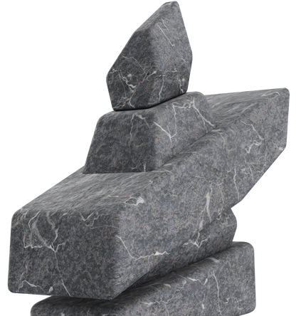 Inukshuk - Vancouver Island Grey Marble