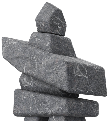 Inukshuk - Vancouver Island Grey Marble